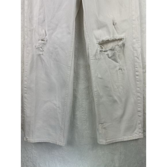 Old Navy Womens White Jeans 8 Sky Hi Wide Leg Please See Measurements Runs Big! - Picture 4 of 15